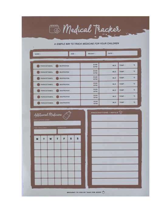 Medical tracker - Clementine - Tags for good