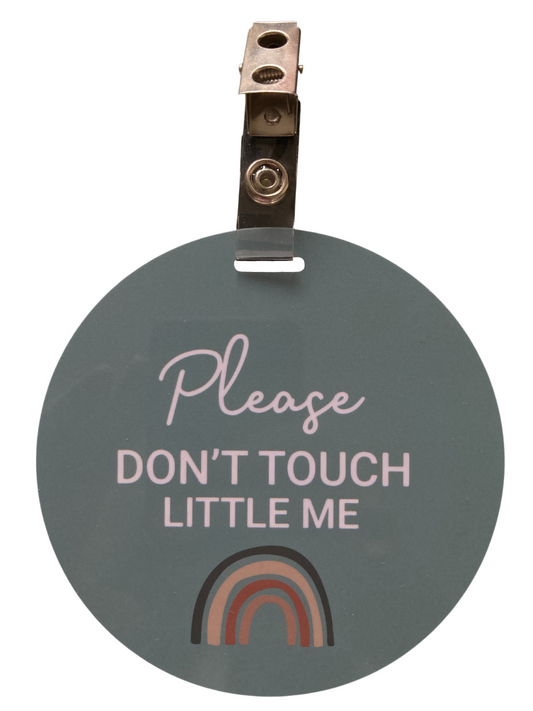 Please dont touch blue rainbow tag - Tags for good