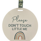 Please dont touch pink rainbow tag - Tags for good